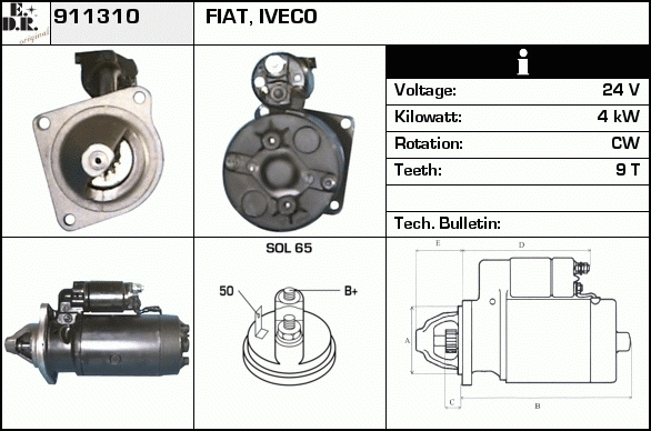 Starter 911310 EDR