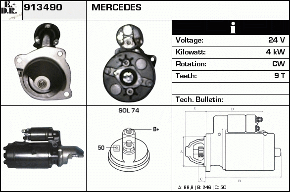 Starter 913490 EDR