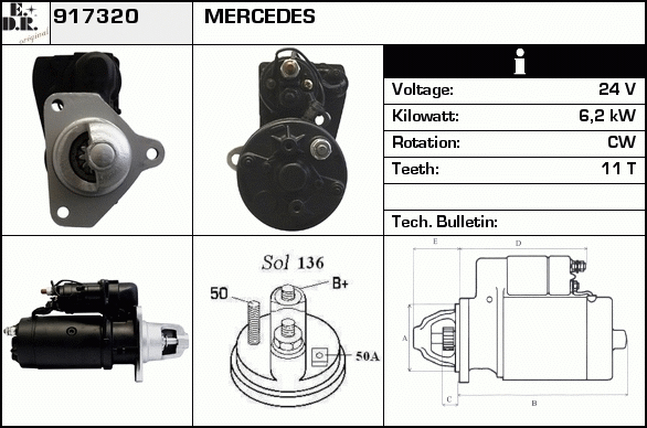 Starter 917320 EDR