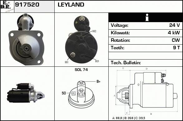 Starter 917520 EDR