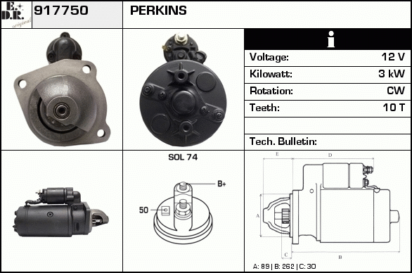 Starter 917750 EDR