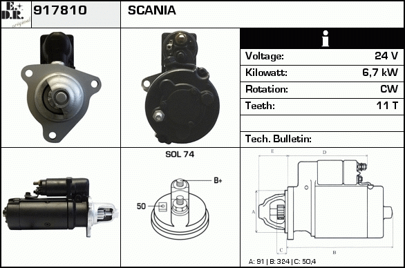 Starter 917810 EDR
