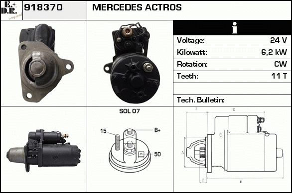 Starter 918370 EDR