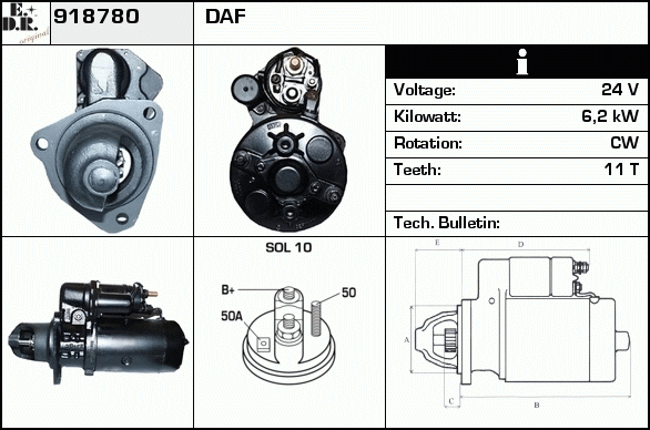 Starter 918780 EDR