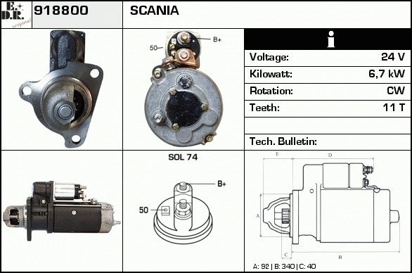 Starter 918800 EDR