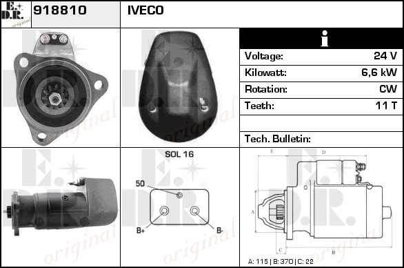 Starter 918810 EDR