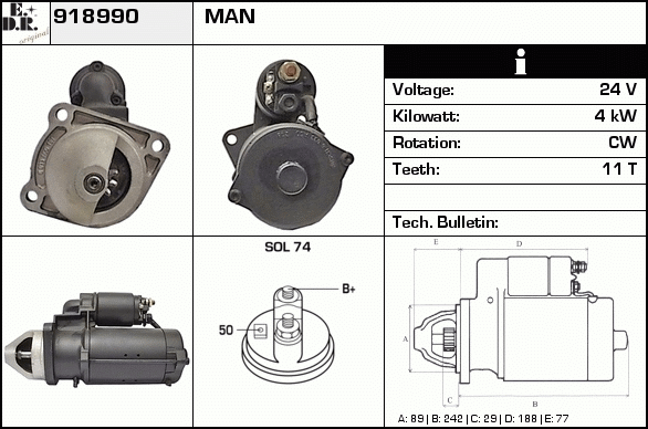 Starter 918990 EDR