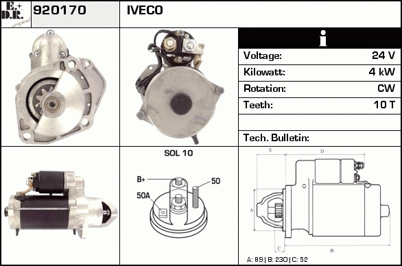 Starter 920170 EDR
