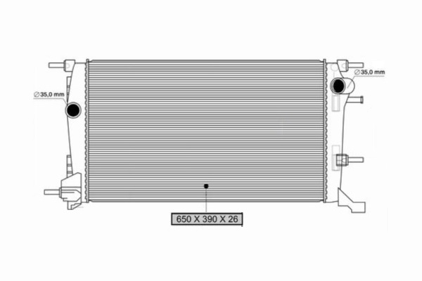 Radiator, racire motor 34915 ASAM