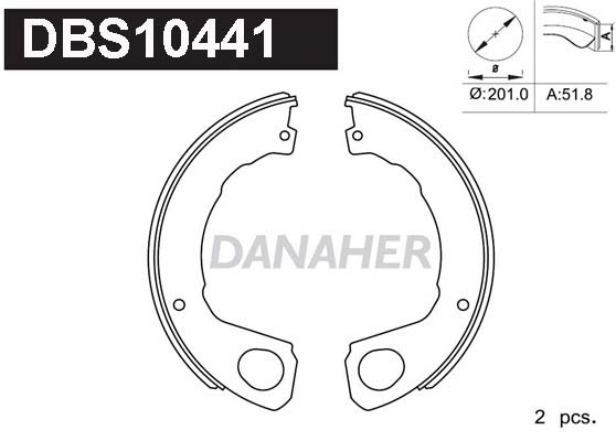 Set saboti frana, frana de mana DBS10441 DANAHER