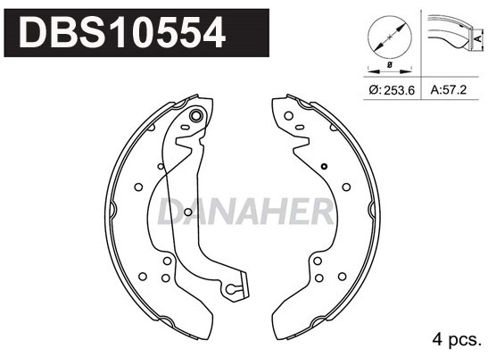 Set saboti frana DBS10554 DANAHER