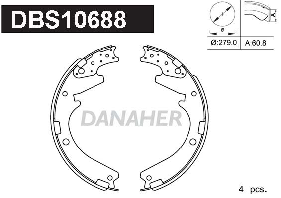 Set saboti frana DBS10688 DANAHER