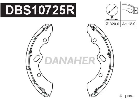 Set saboti frana DBS10725R DANAHER