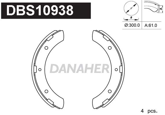 Set saboti frana DBS10938 DANAHER