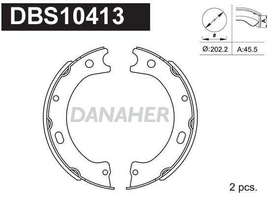 Set saboti frana, frana de mana DBS10413 DANAHER