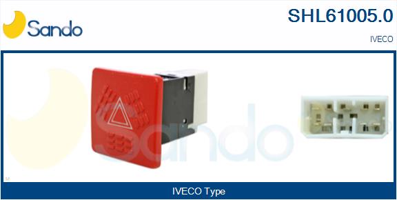 Comutator ,lumini de avarie SHL61005.0 SANDO