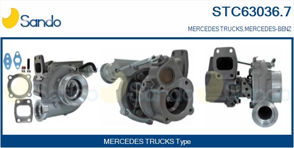 Compresor,sistem de supraalimentare STC63036.7 SANDO