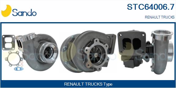 Compresor,sistem de supraalimentare STC64006.7 SANDO