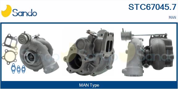 Compresor,sistem de supraalimentare STC67045.7 SANDO