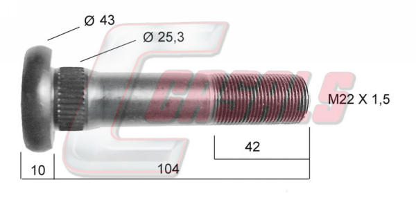 Bolt roata 21133 CASALS