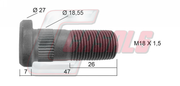 Bolt roata 21191 CASALS