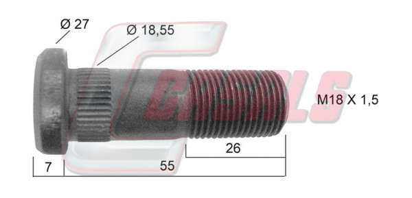 Bolt roata 21196 CASALS