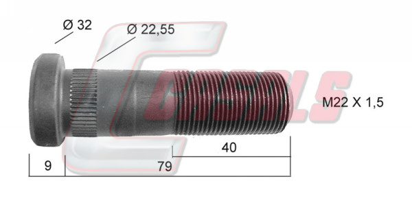 Bolt roata 21211 CASALS
