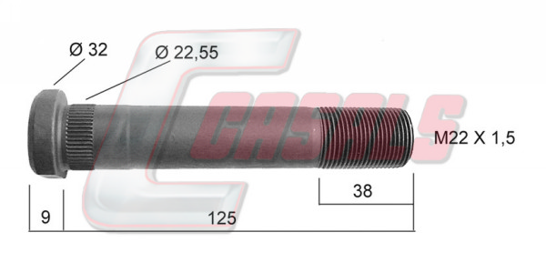 Bolt roata 21220 CASALS