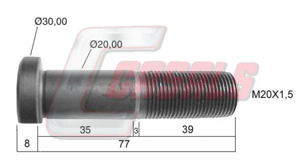 Bolt roata 21246 CASALS