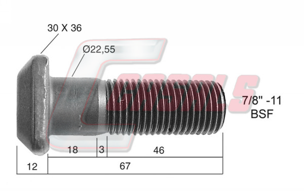 Bolt roata 21292 CASALS