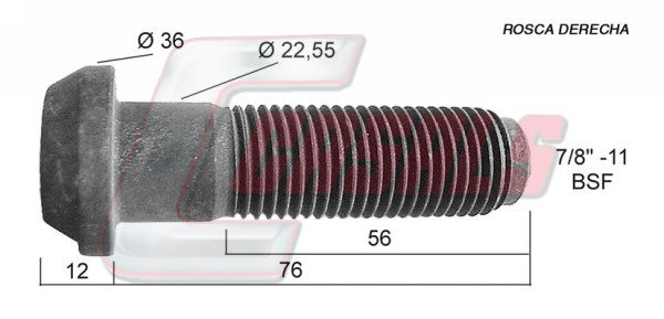 Bolt roata 21295 CASALS