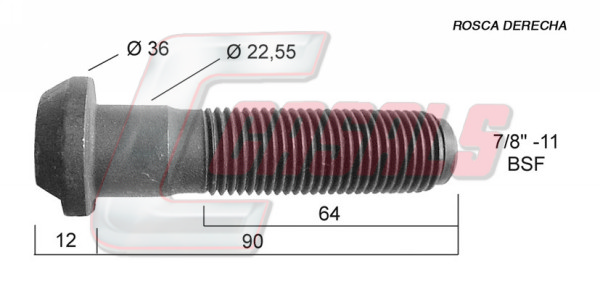 Bolt roata 21297 CASALS
