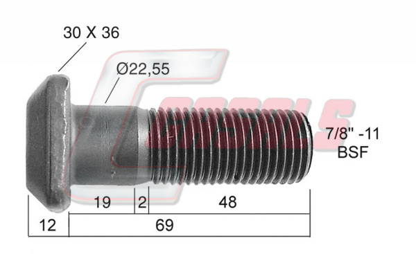 Bolt roata 21305 CASALS