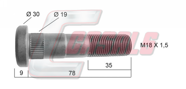 Bolt roata 21392 CASALS