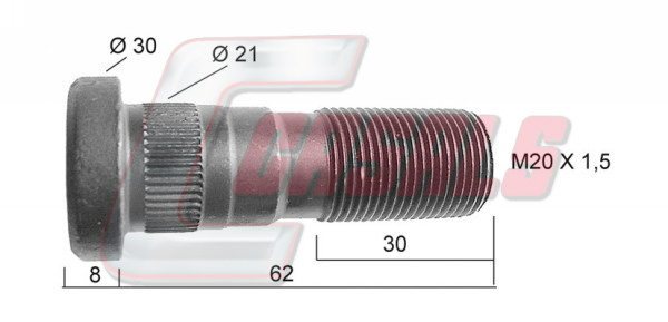 Bolt roata 21393 CASALS