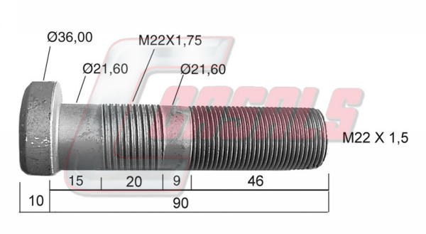 Bolt roata 21418 CASALS