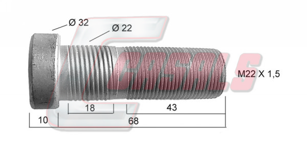 Bolt roata 21462 CASALS