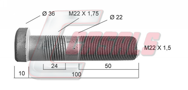 Bolt roata 21465 CASALS