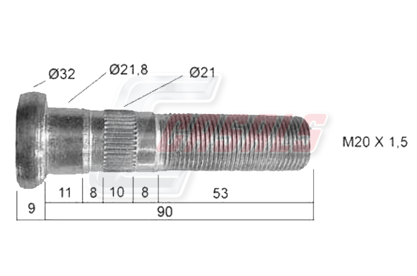Bolt roata 21513 CASALS