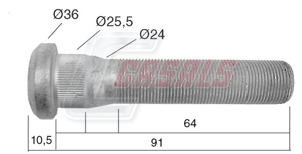 Bolt roata 21535 CASALS