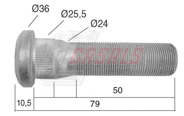 Bolt roata 21536 CASALS