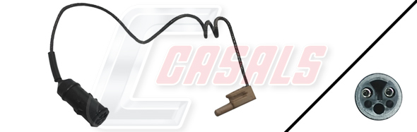 Senzor de avertizare,uzura placute de frana 50084 CASALS