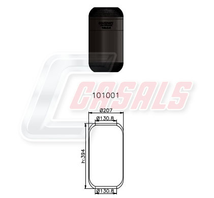 Burduf, suspensie pneumatica B1000 CASALS
