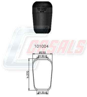 Burduf, suspensie pneumatica B1003 CASALS