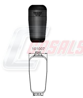 Burduf, suspensie pneumatica B1005 CASALS