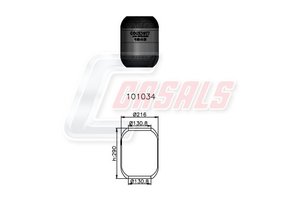 Burduf, suspensie pneumatica B1015 CASALS