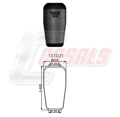 Burduf, suspensie pneumatica B1020 CASALS