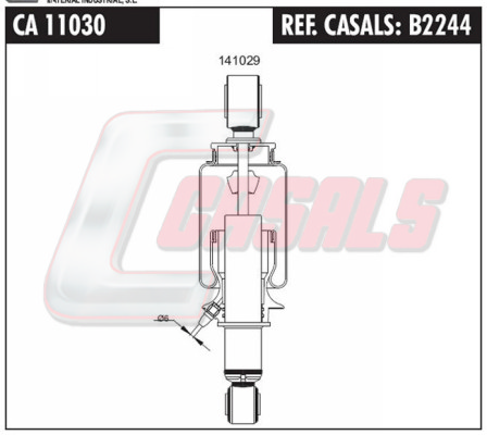 Amortizor, suspensie cabina B2244 CASALS