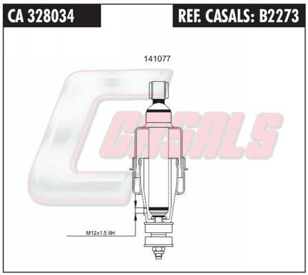 Amortizor, suspensie cabina B2273 CASALS