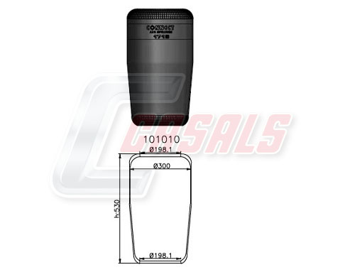 Burduf, suspensie pneumatica B2302 CASALS